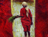 pintura. óleo.  mujer.               exclusión. infancia.